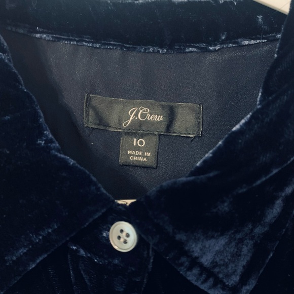 Women’s button-down velvet blouse - Picture 4 of 7